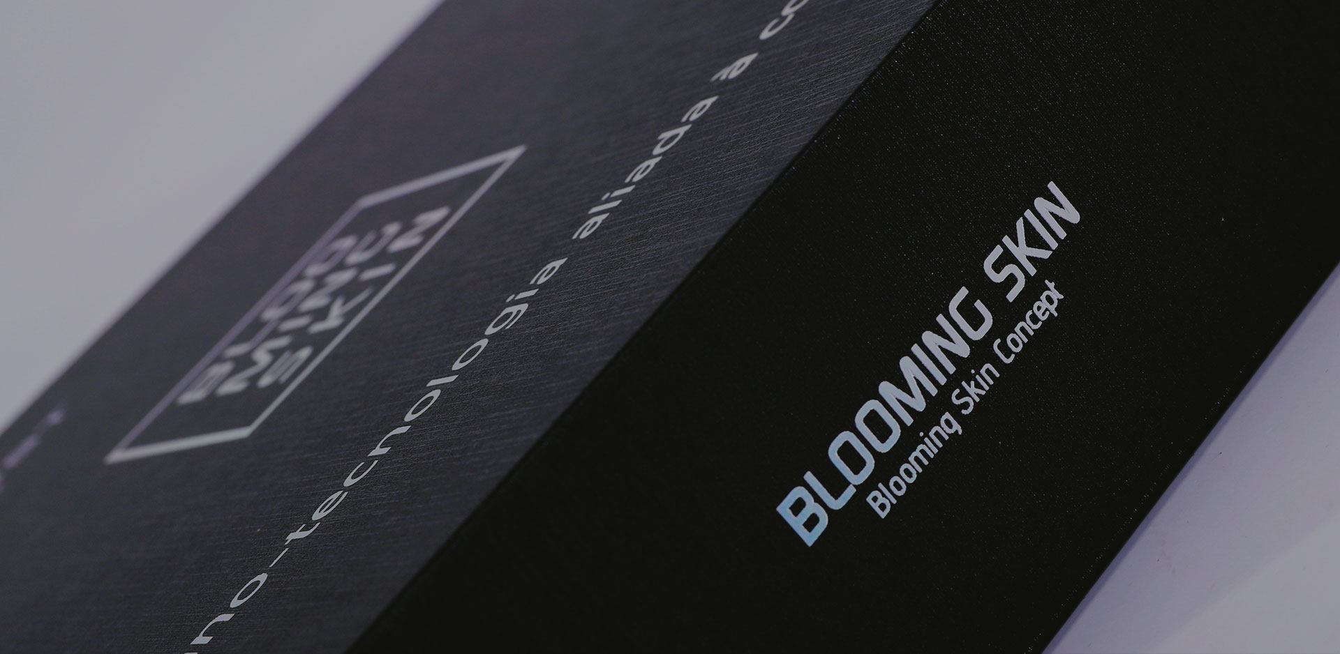 Printed custom packaging with detailed typography