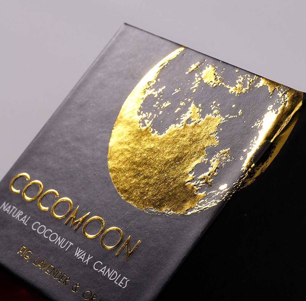 Paper Box with Gold and Silver Foil 