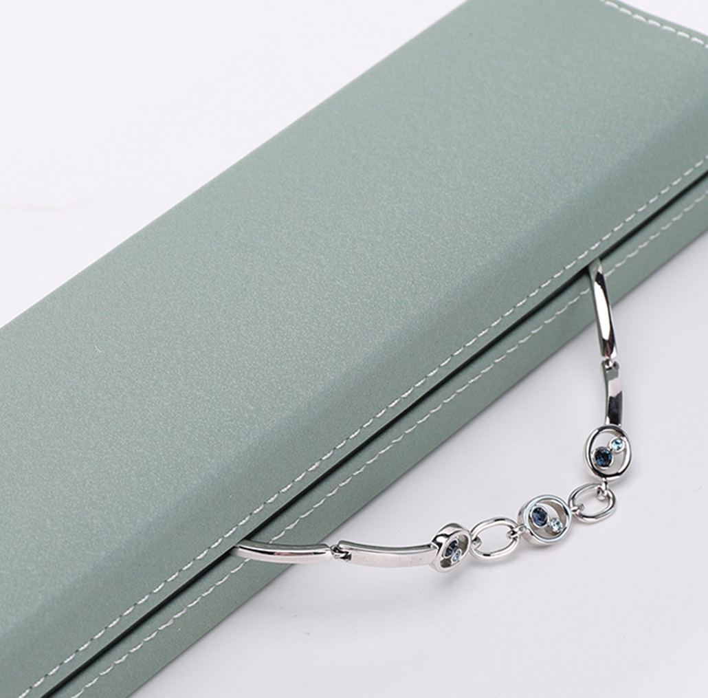Luxury Jewelry Box with Stitching
