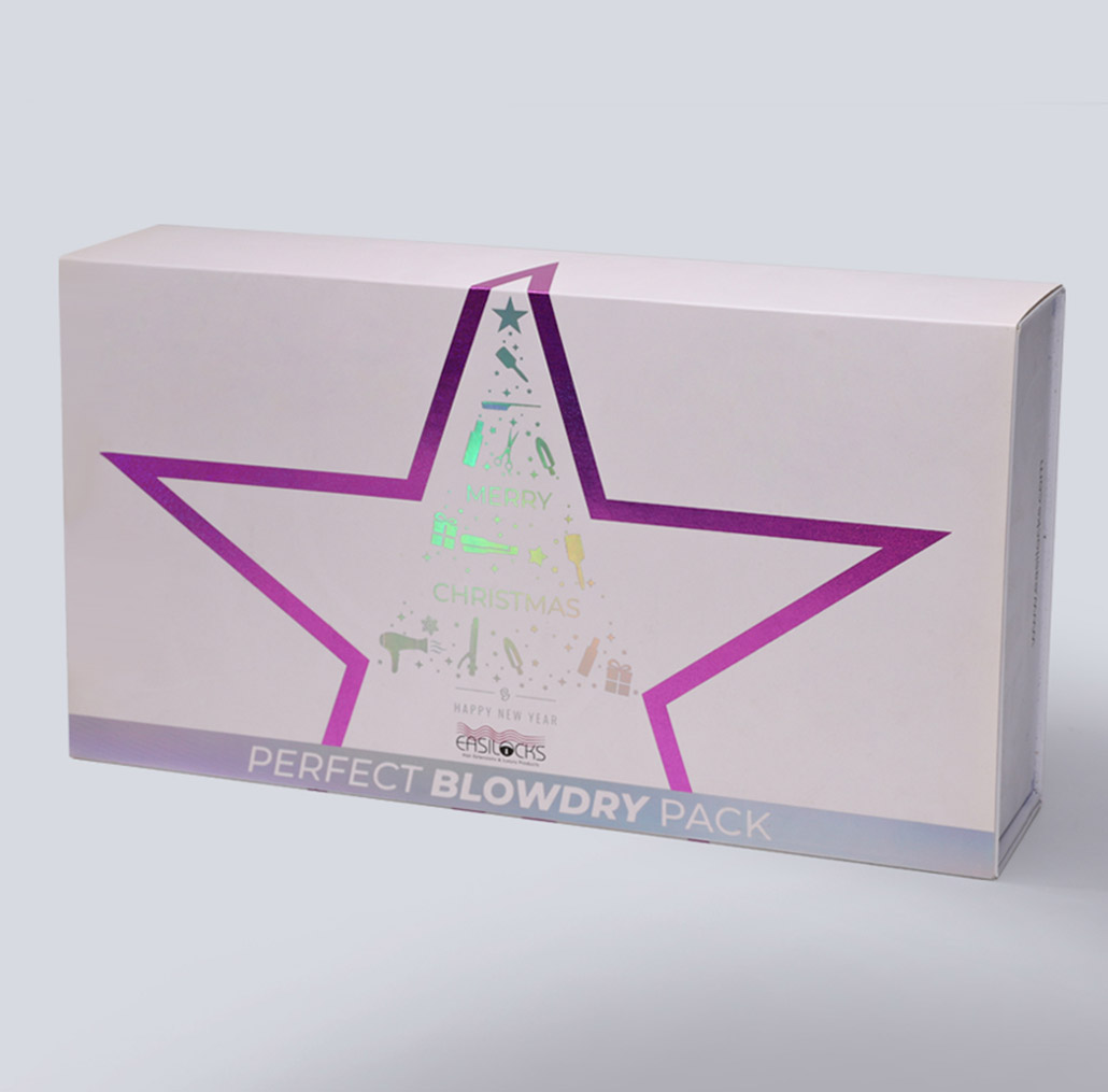 Gift Box with Shiny Holographic Foil 