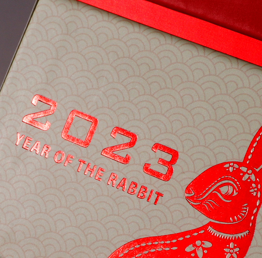 Candle Box with Red Foil for Highlight