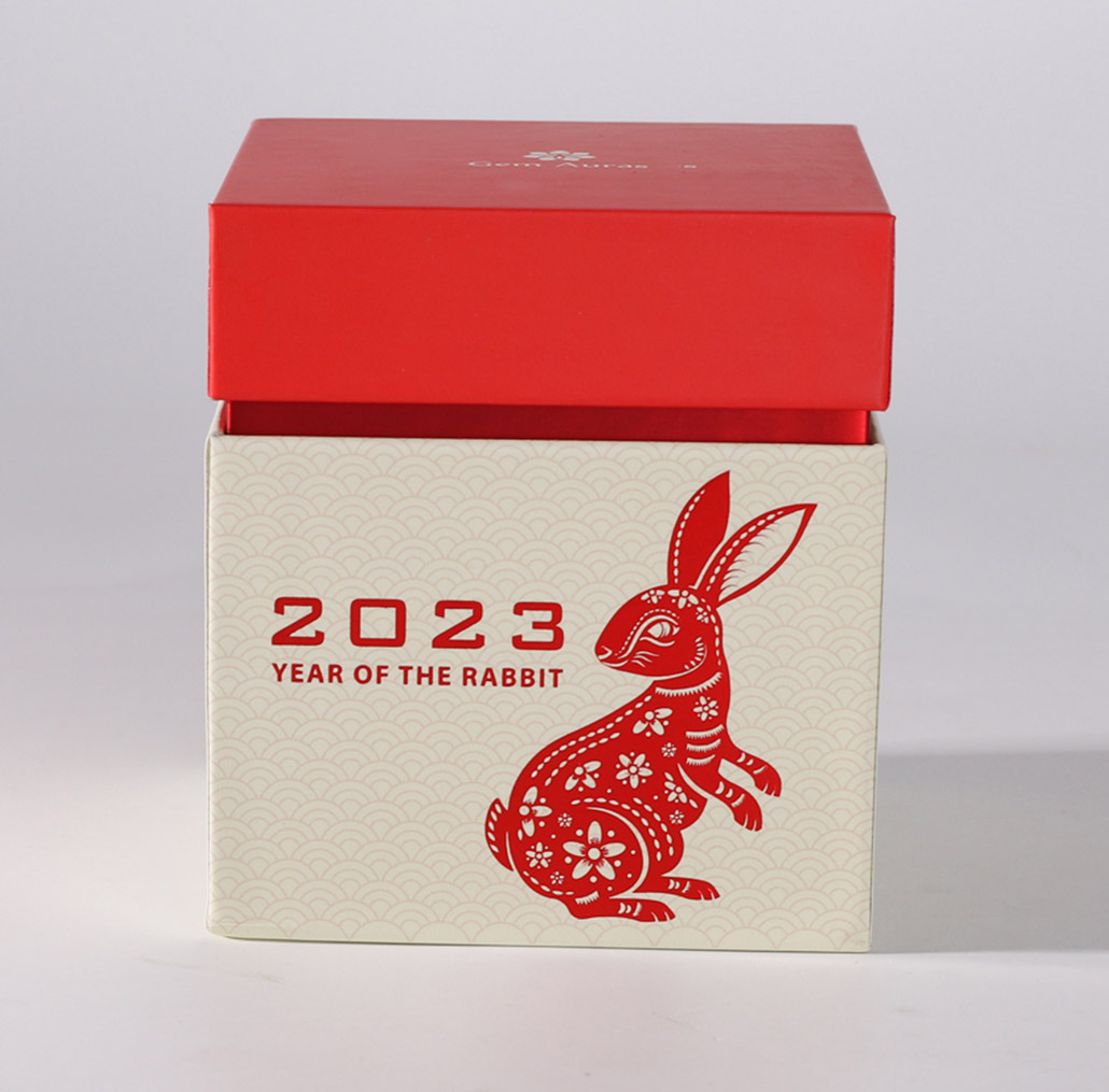 Candle Box with Red Foil for Highlight