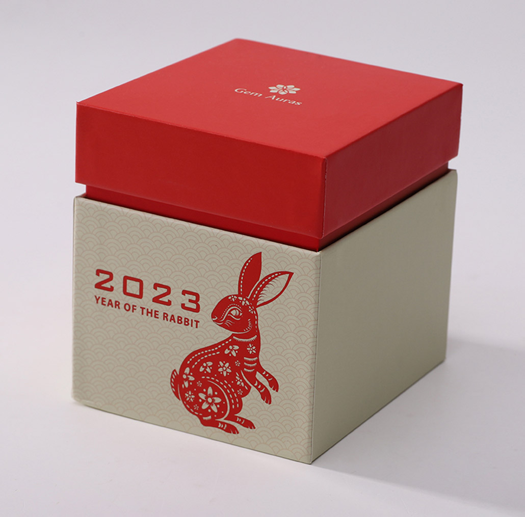 Candle Box with Red Foil for Highlight