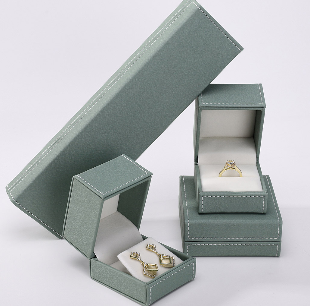 Luxury Jewelry Box with Stitching