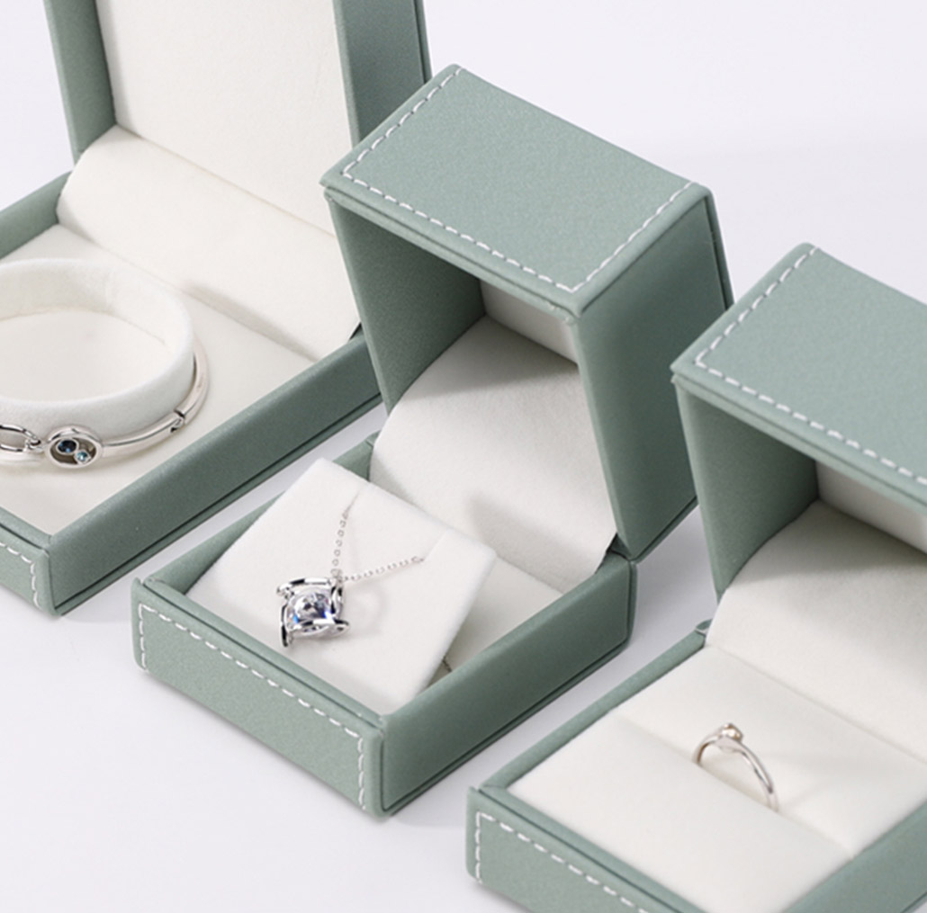 Luxury Jewelry Box with Stitching