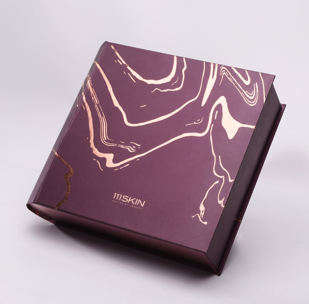 High End Gift Box with Soft Touch and Gold Foil