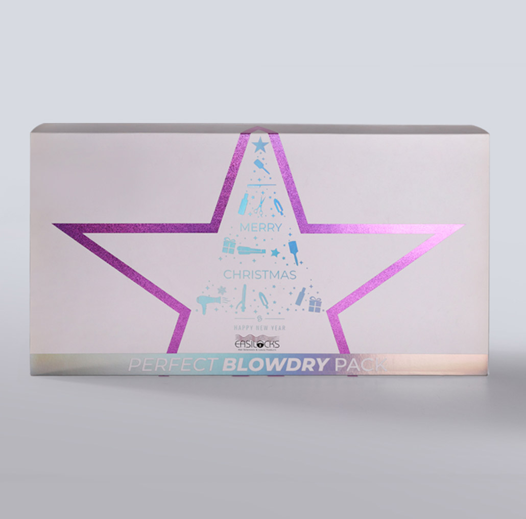 Gift Box with Shiny Holographic Foil 