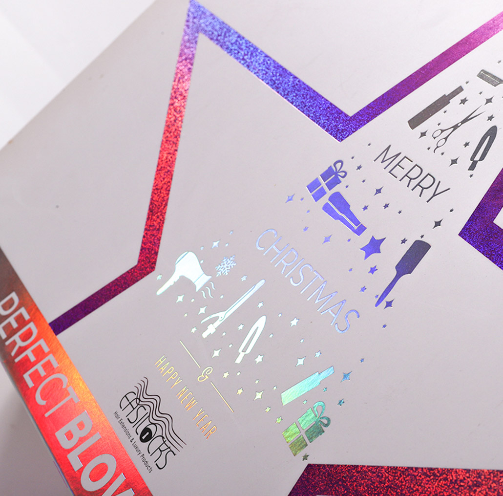 Gift Box with Shiny Holographic Foil 