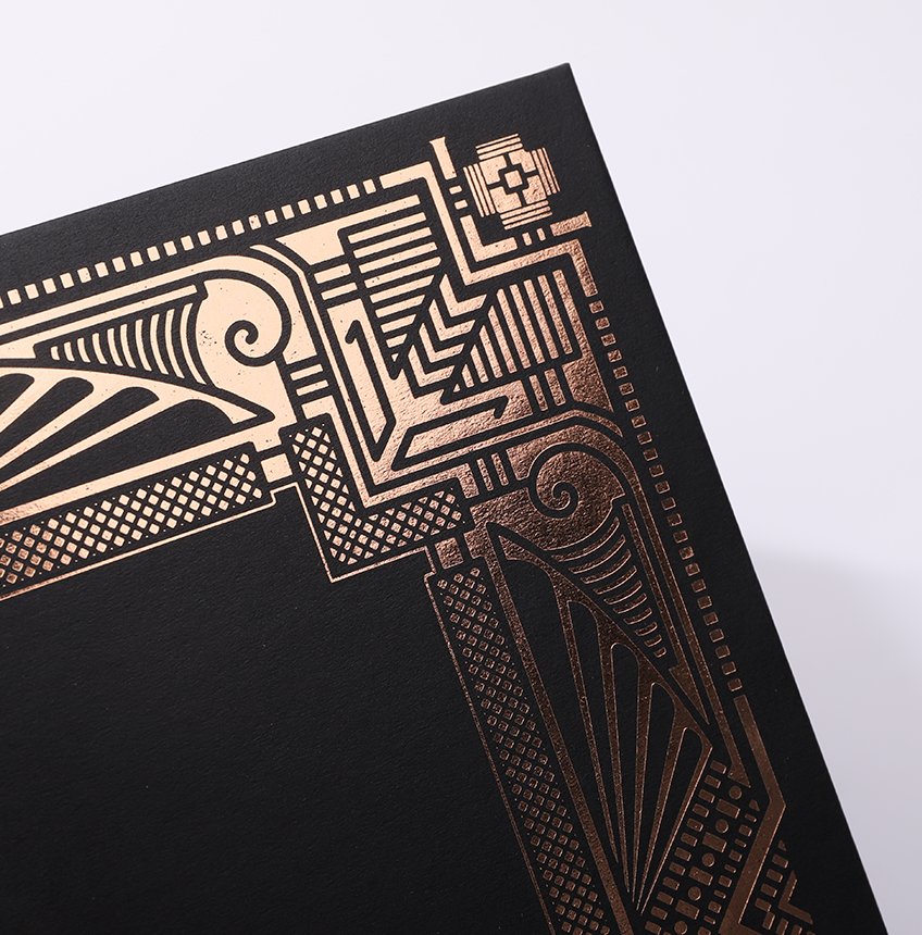 Luxury Gift Box with Gold Foil Covered