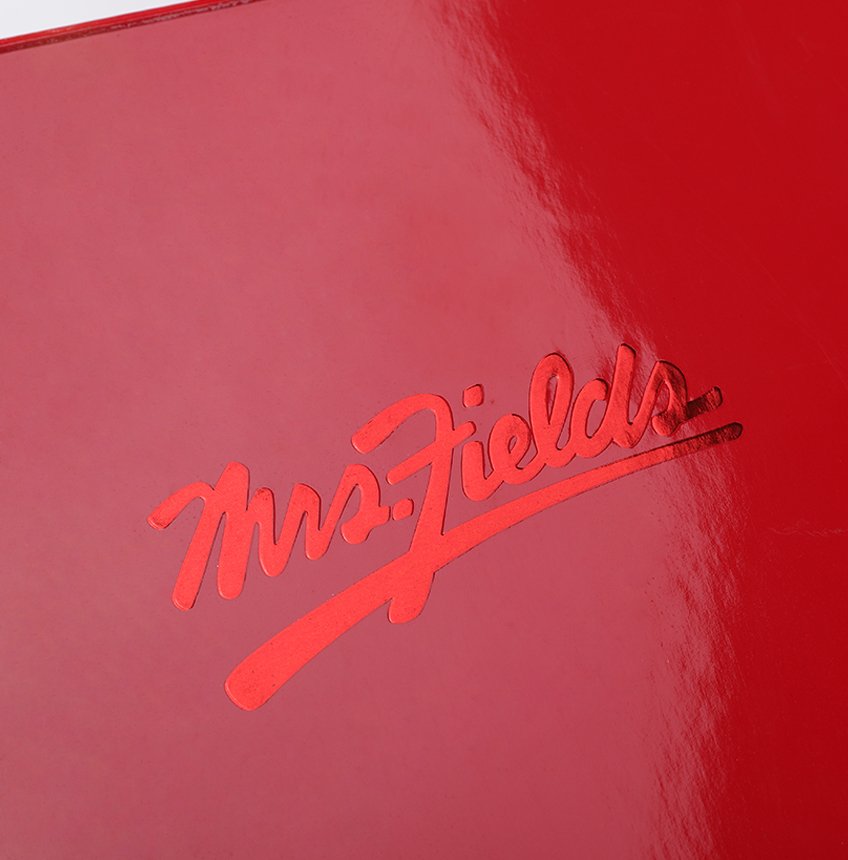 Red Foil Hot Stamping on Red Box