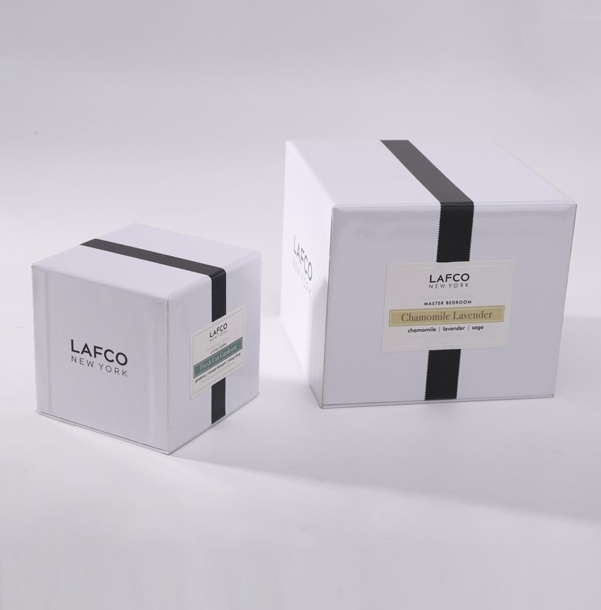 Candle Box with Fake Ribbon Embossed