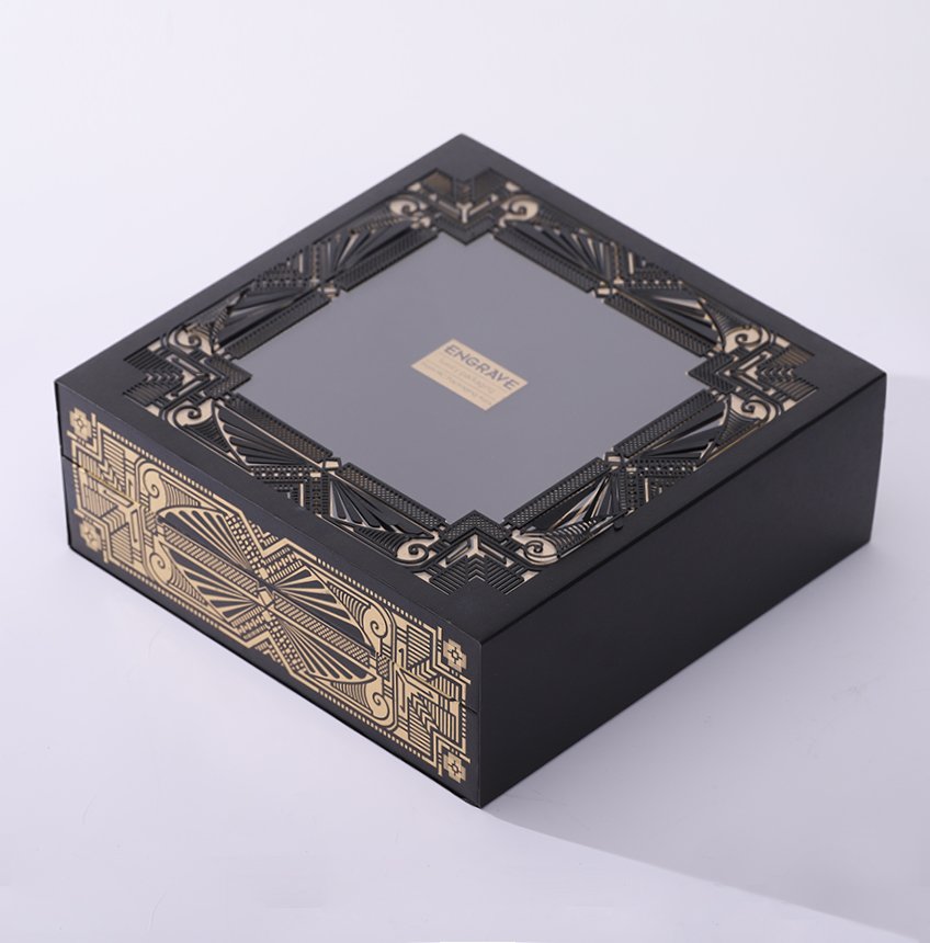 Gift Box with Patterns by Laser Cut