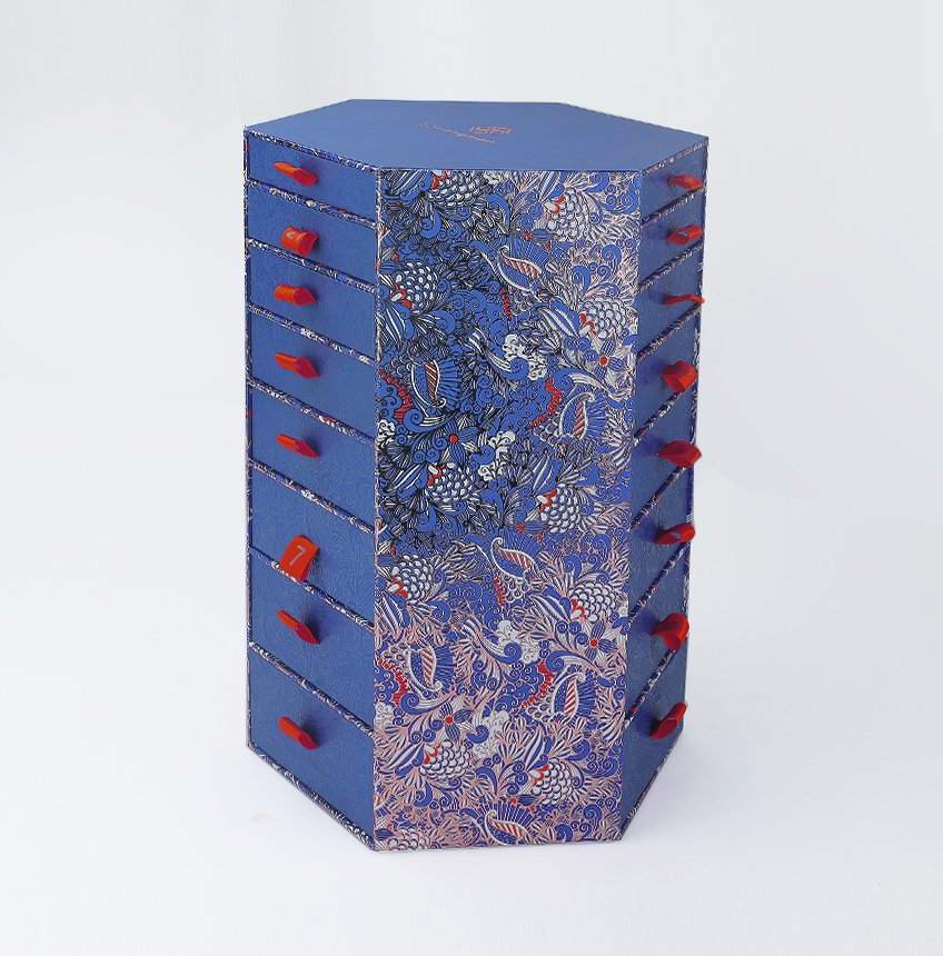 Pentagon Box with Drawers