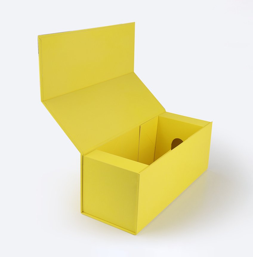 Foldable Box with Magnet Closure for Wine 