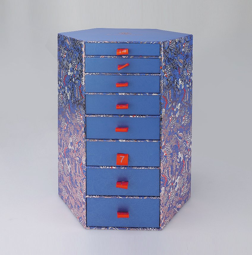Pentagon Box with Drawers
