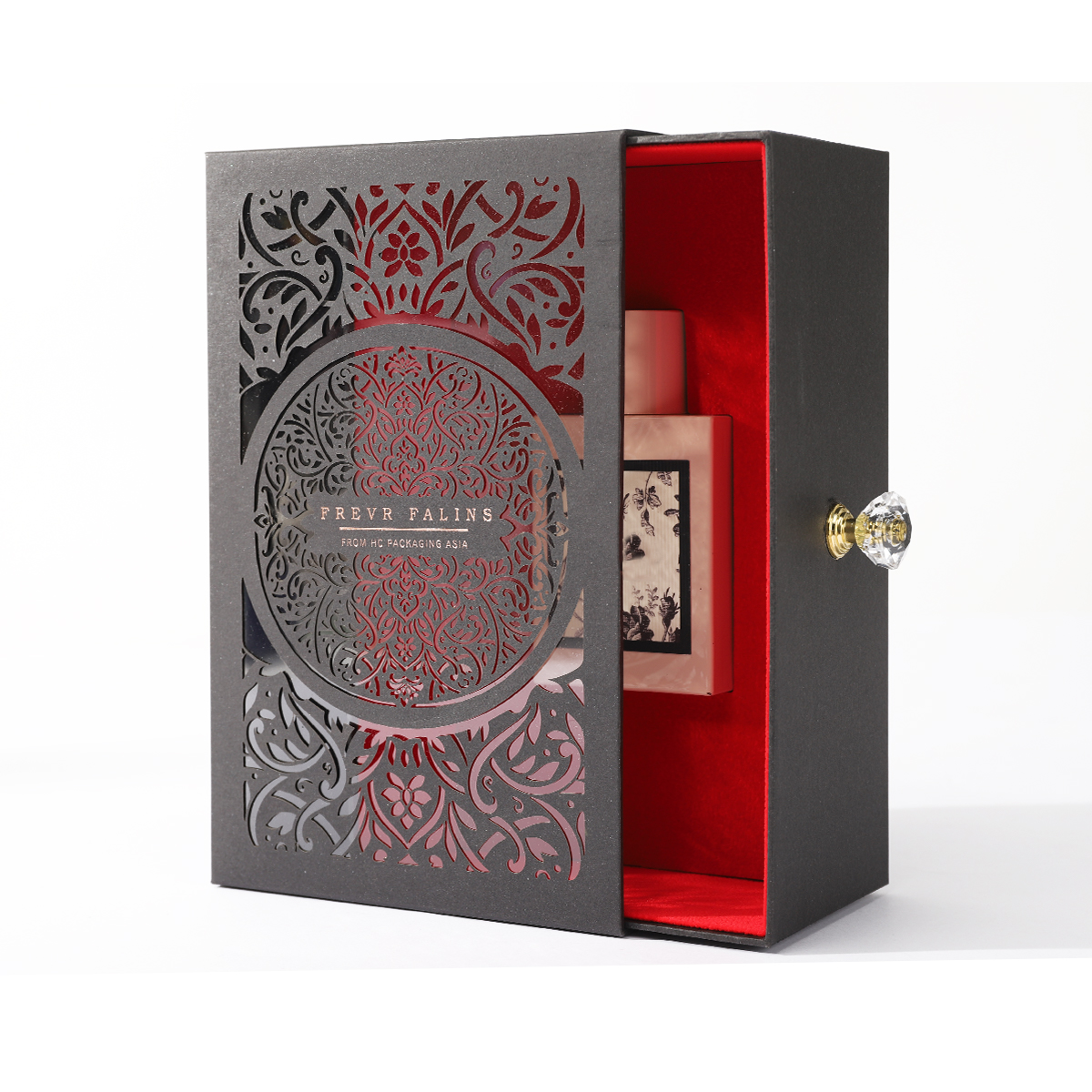 High-End Black Perfume Box Packaging