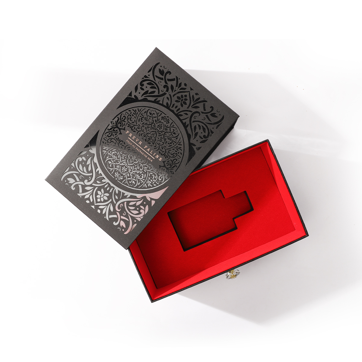 High-End Black Perfume Box Packaging