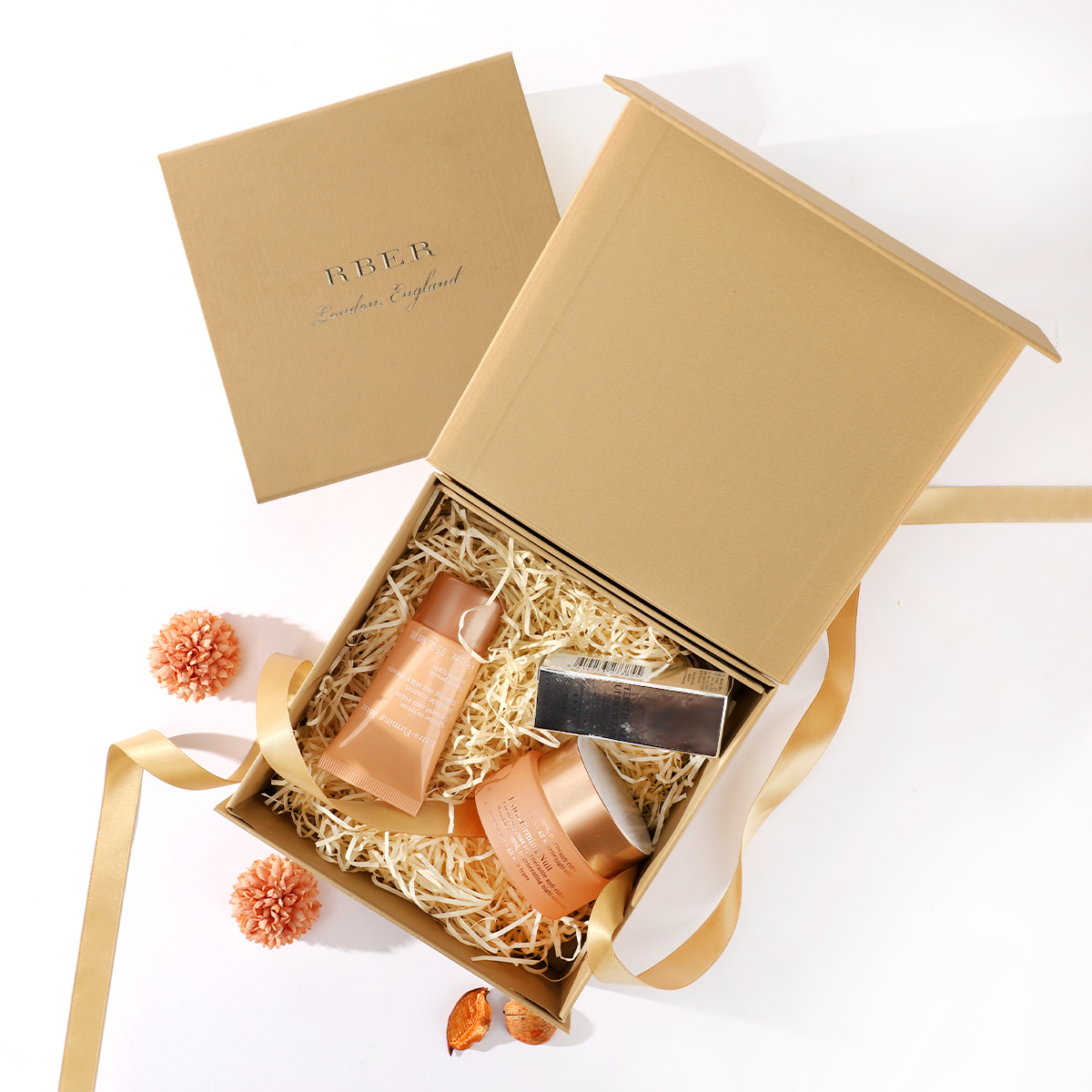 Magnetic Close Gift Box with Ribbon