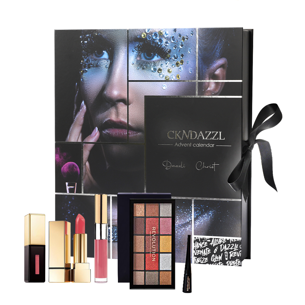 Black custom classic Countdown Calendar makeup blind box