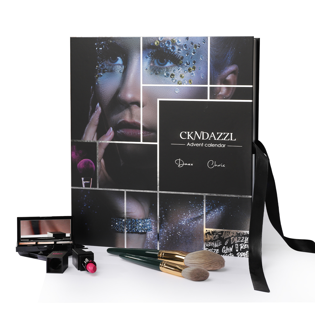 Black custom classic Countdown Calendar makeup blind box
