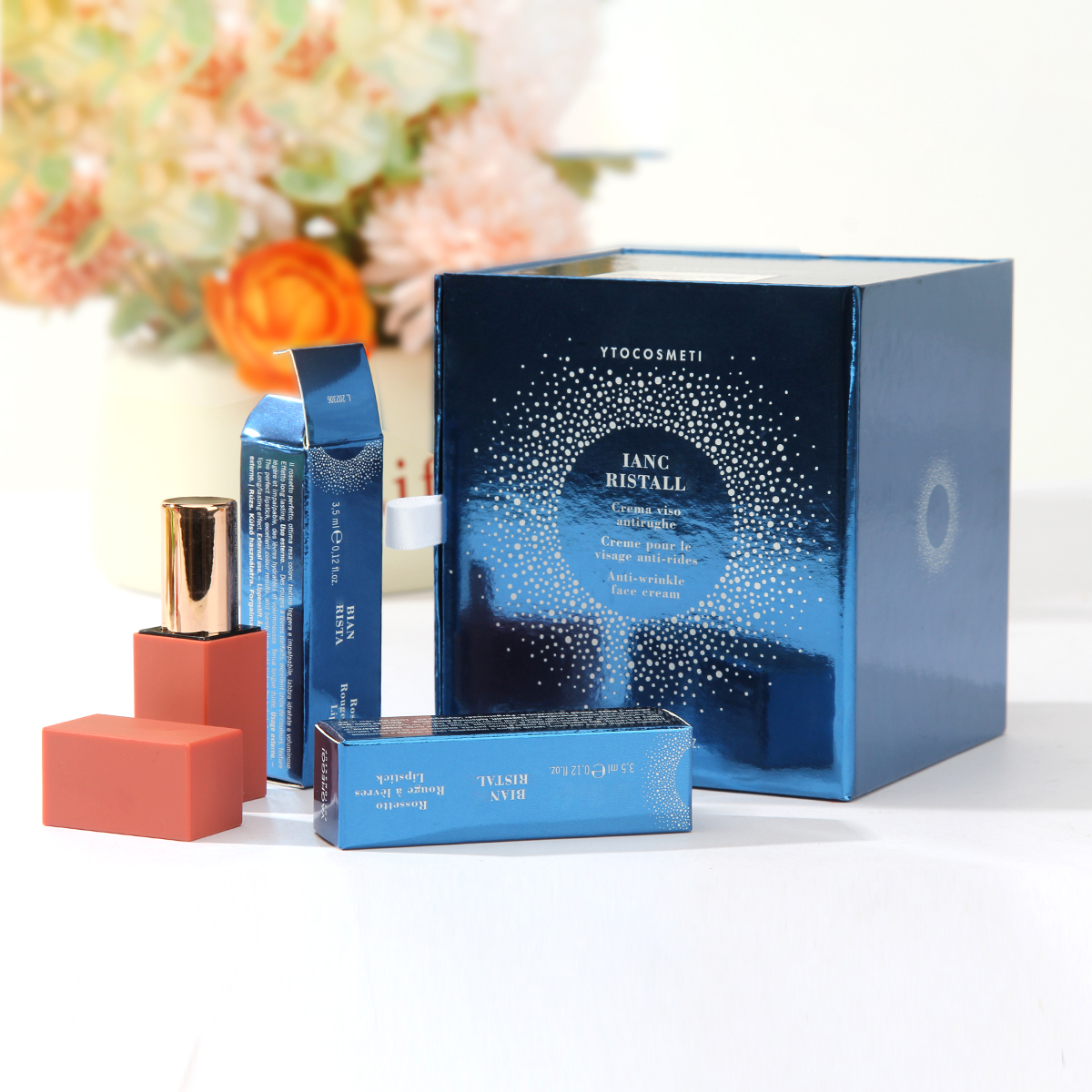 high-end lipstick gift box design square lipstick packaging box