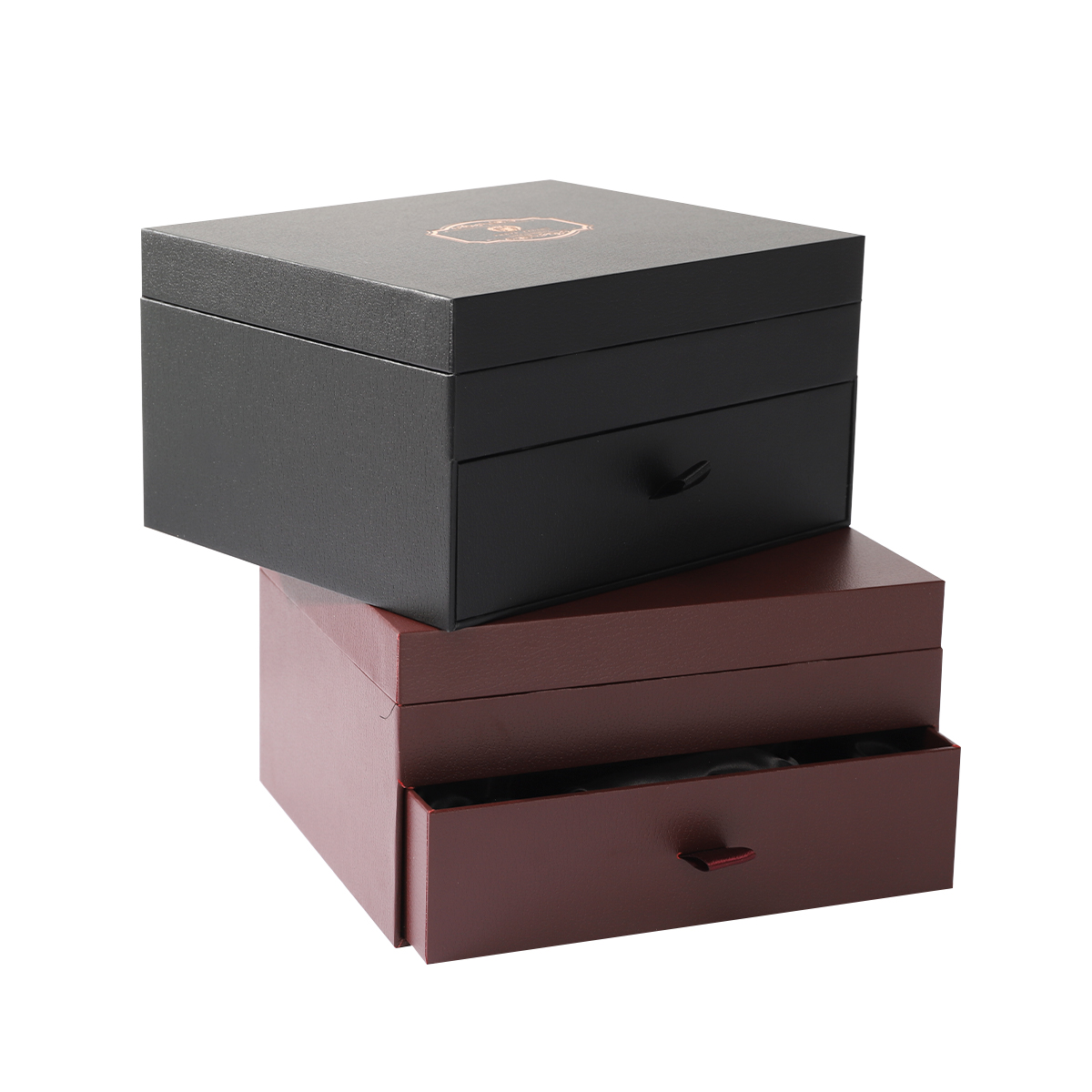 High-end leather double-layer Perfume drawer gift box 