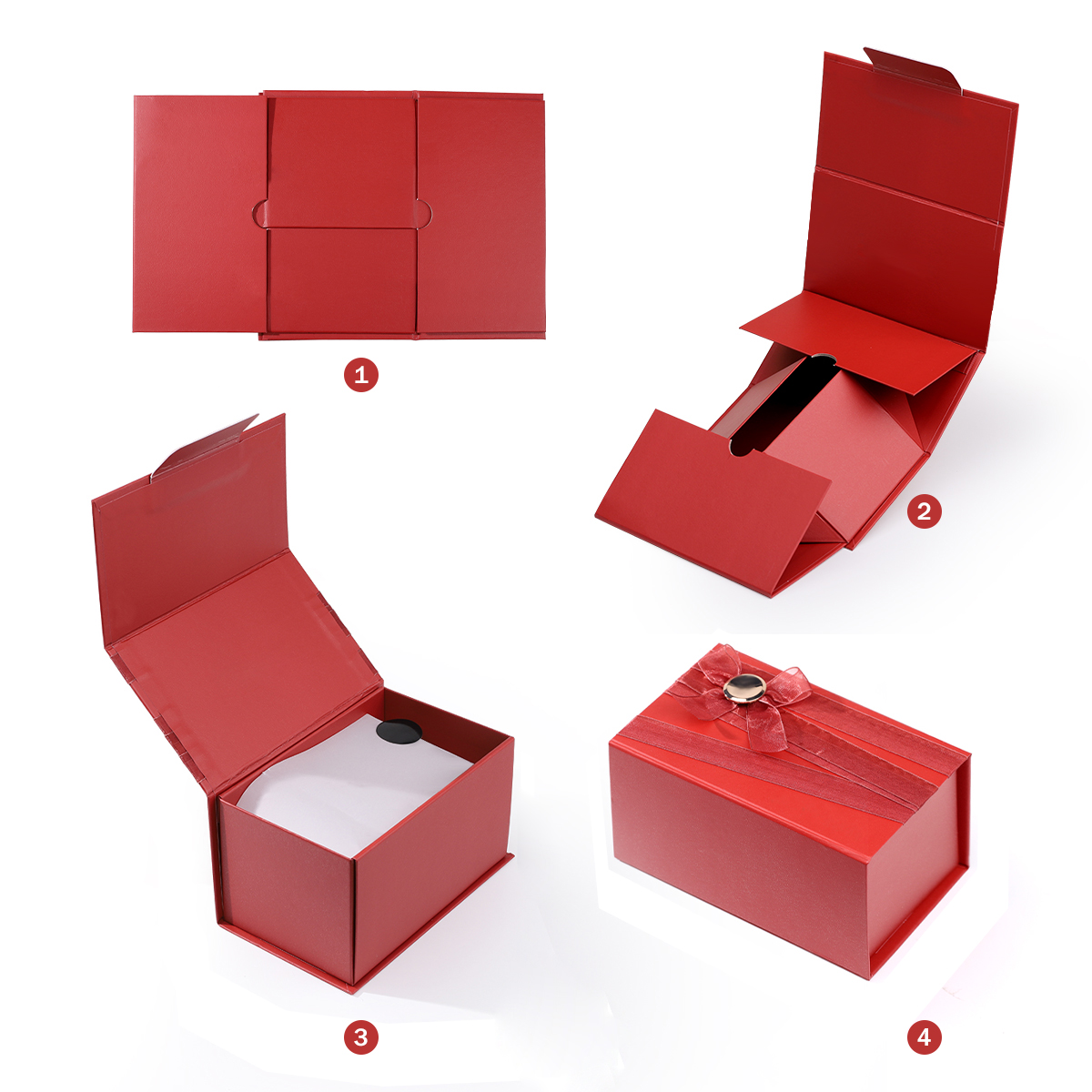 Surprise red skincare packaging box