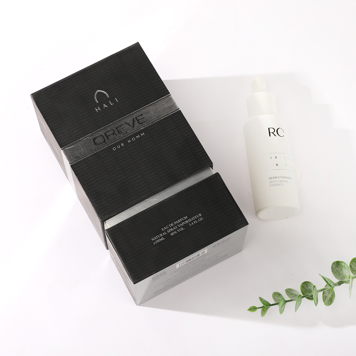 Black face cream packaging box