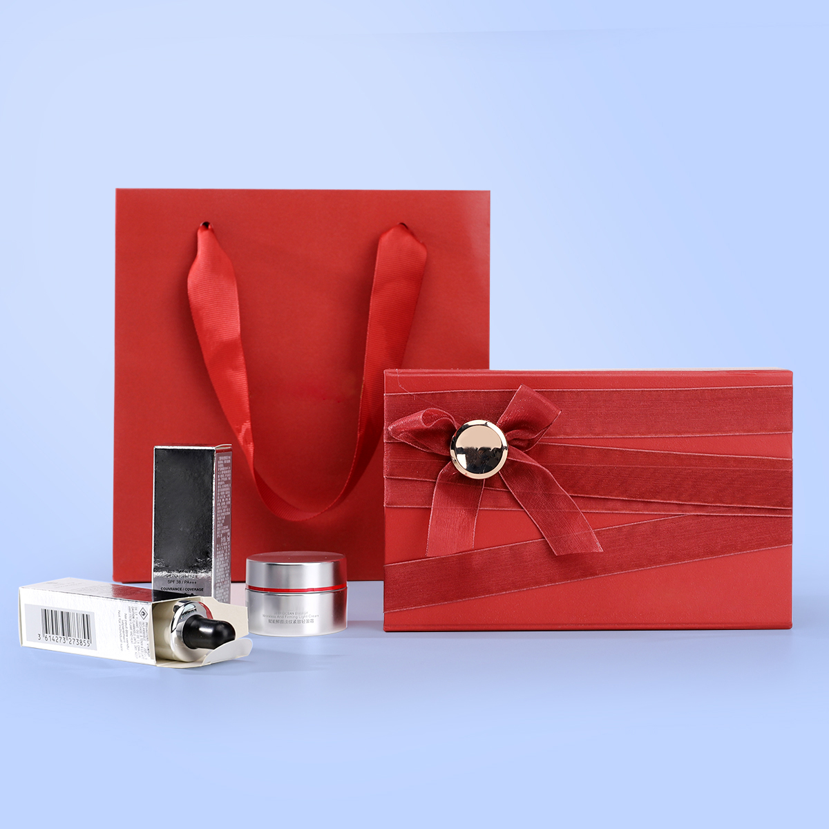 Foldable Red Custom Make up Packaging Box